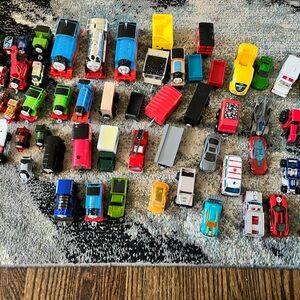 Vibrant Toy Train and Car Collection (Thomas the tank engine)